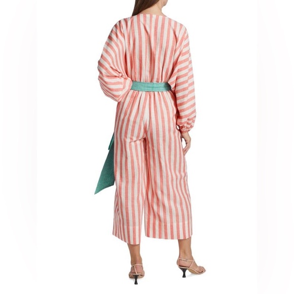 Rhode Anika Striped Jumpsuit in Peach NEW - Picture 9 of 9